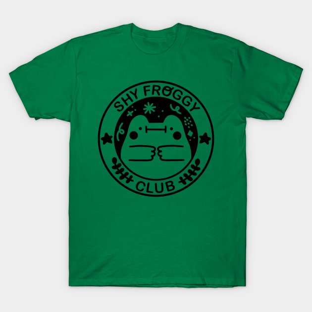 Shy Froggy Club T-Shirt by Figberrytea